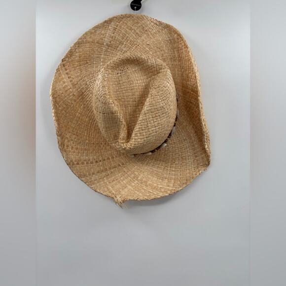 Seafolly Raffia Cowgirl Hat in Natural - Picture 3 of 7